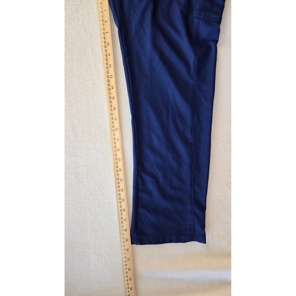 Landau ProFlex Navy Blue Cargo Scrub Pants Womens XL Regular Drawstring - Picture 9 of 10